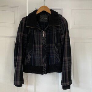Vintage Plaid Pattern Zara Basic Jacket